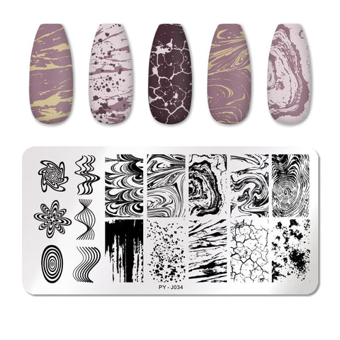 New Geometry Nail Stamping Plates