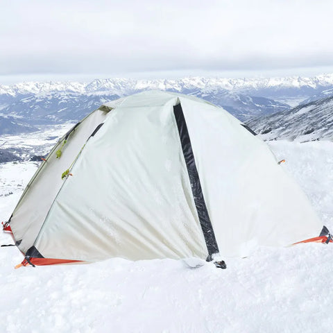Outdoor Double Layer Ultralight Aluminum Pole Waterproof Windproof Camping Tent 2.51KG Beach
