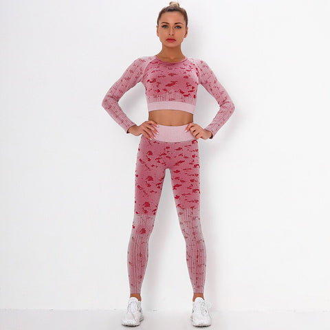 Women Sport Camo Yoga Set