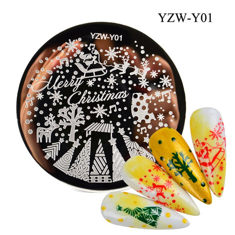3 Sizes Flower Geometry Nail Stamping Plates