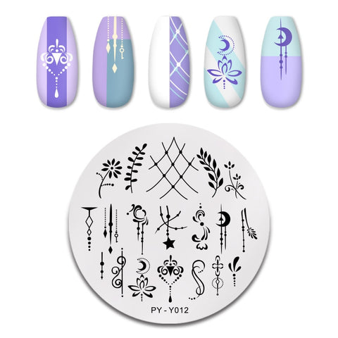 12*6cm Nail Art Templates Stamping Plate