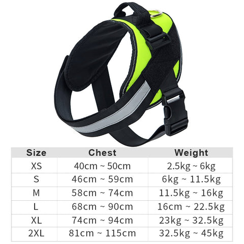 Nylon Heavy Duty Dog Harness Vest