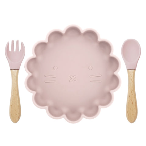 3pcs Baby Fork Plate Spoon