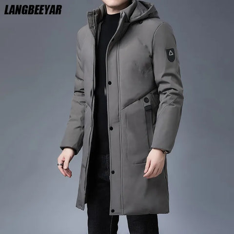 Winter Thicken New Brand Designer Casual Fashion Outwear Windbreaker Coats
