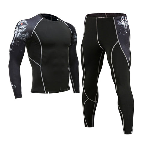 Men Running Fitness Sports Suits