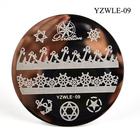 3 Sizes Flower Geometry Nail Stamping Plates