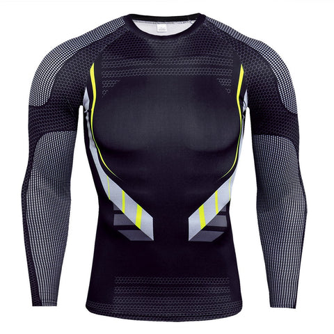 Men Long Sleeve Gym T-shirts