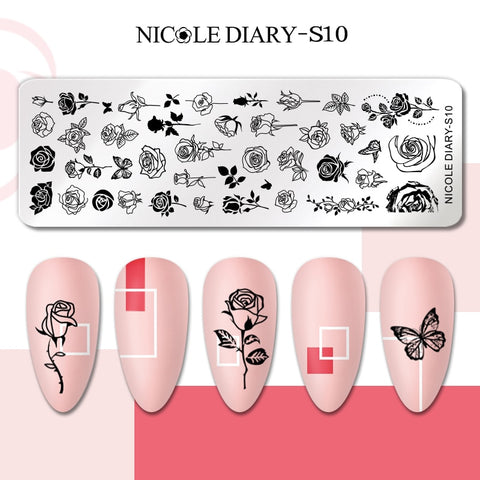 Nails Leaf Flower Manicure Decor