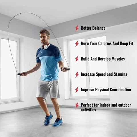 New Steel Wire Durable Fast Jump Rope