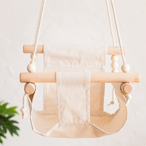 Baby Swing Hanging Wood Chair