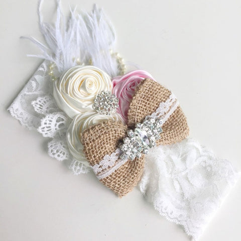 Newborn Vintage Flower Headband