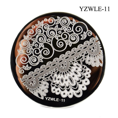 3 Sizes Flower Geometry Nail Stamping Plates