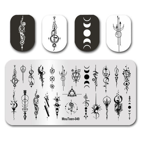 New Nail Plates Stamp King Manicure Set