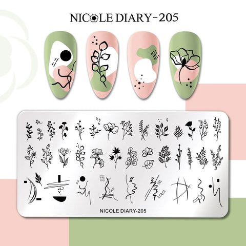 Nails Leaf Flower Manicure Decor