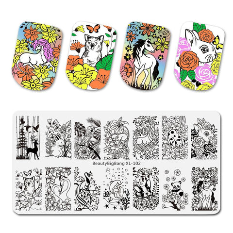 New Beauty Big Bang Animal Image Nail Art
