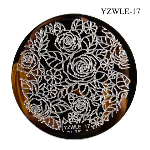 3 Sizes Flower Geometry Nail Stamping Plates