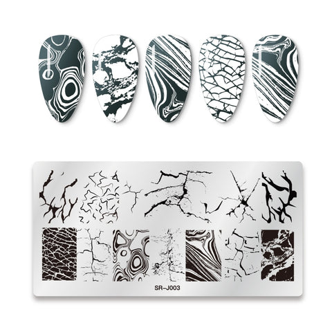 New Square Round Nail Stamping Plates