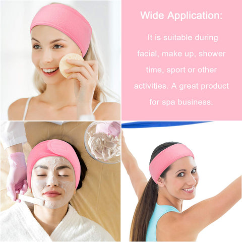 Adjustable Facial Headband with 1 Mask Brush