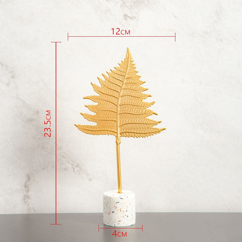 Nordic Gold Ginkgo Leaf Desktop Ornaments