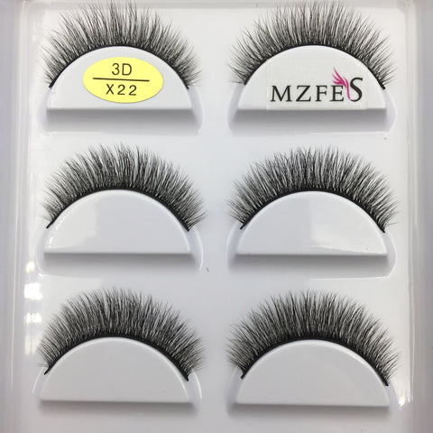 New Natural 3D Mink False Eyelashes