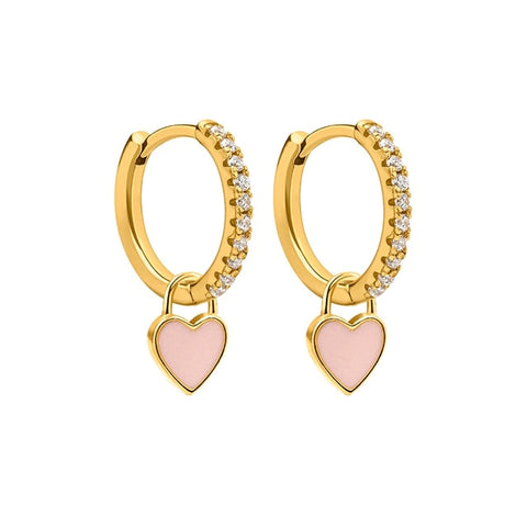 New Aide Silver Color Hoop Earrings