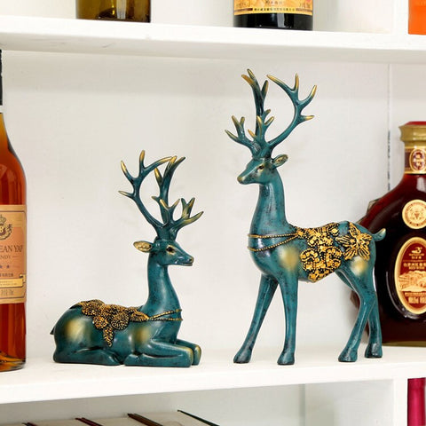Deer Statue Reindeer Figurines