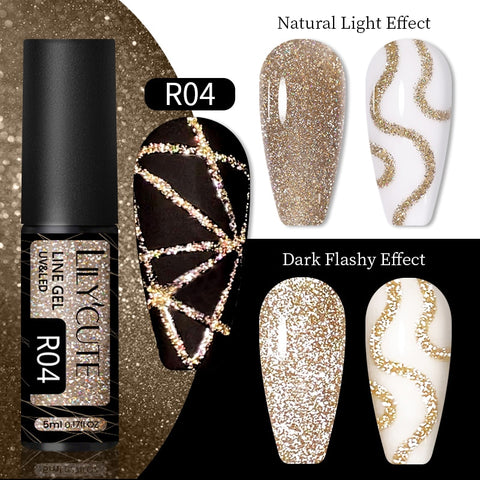 5ml Metallic Painting Liner Gel Polish