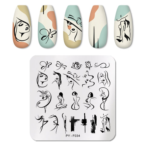 New Geometry Nail Stamping Plates