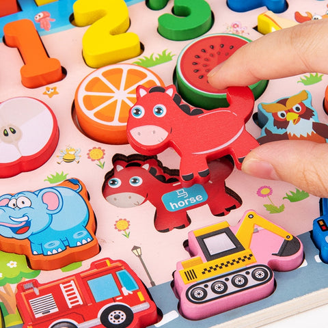 Kids Montessori Educational Wooden Math Toys