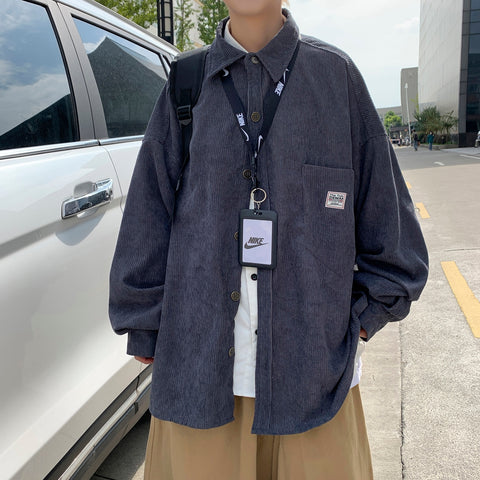 Men Men Harajuku Black Shirt