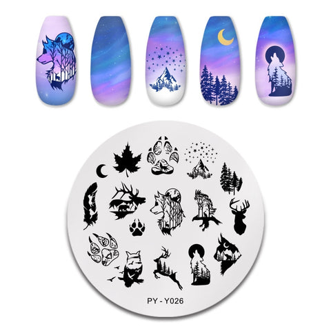 12*6cm Nail Art Templates Stamping Plate