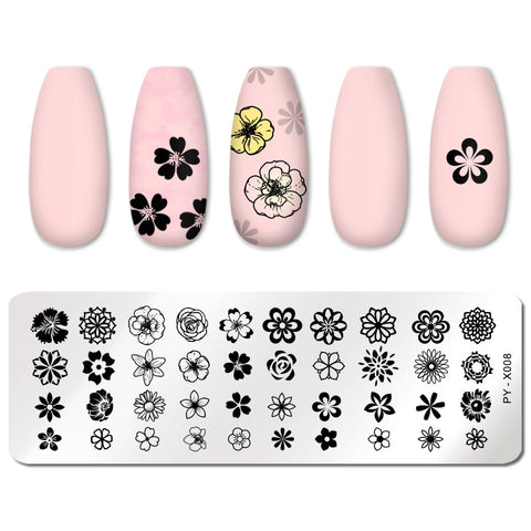 New Rose Flower Love Theme Nail Art