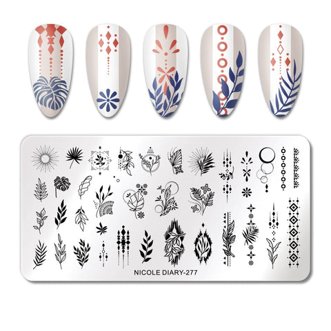 New Space Planet Moon Star Nail Stamping Plates