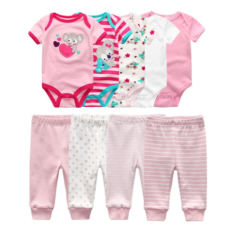 6/9/10PCS Baby Girl Clothes
