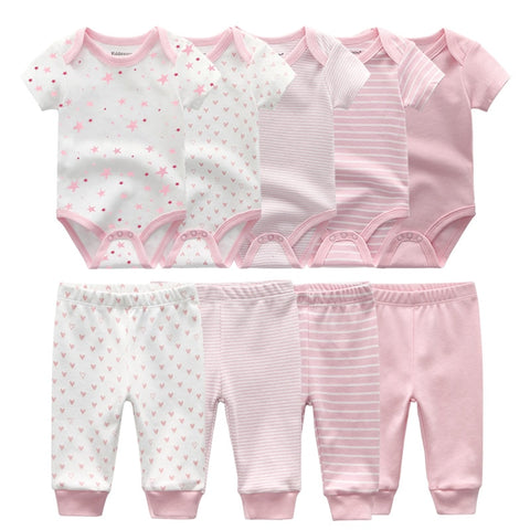 6/9/10PCS Baby Girl Clothes