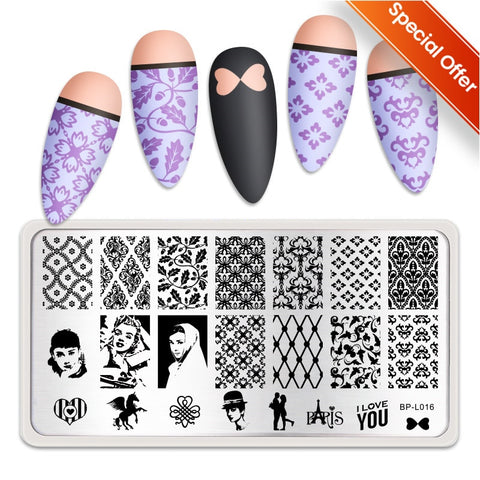 New 12*6cm Nail Art Templates