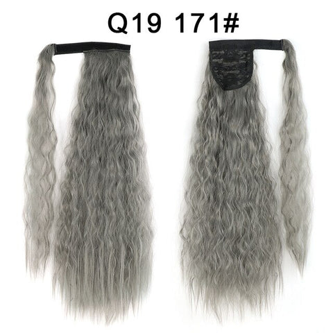 New Natural Hairpiece Headwear Hair Brown Grey