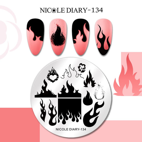 New Flower Leaves Nail Stamping Plates