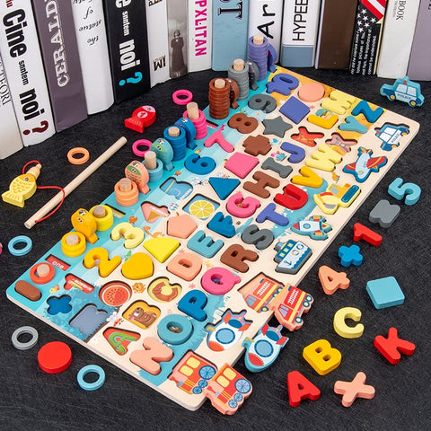 Kids Montessori Educational Wooden Math Toys