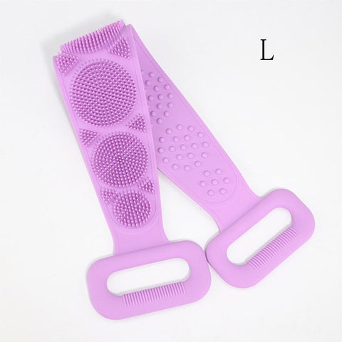 Back Rubbing Sided Silicone Bath Brush