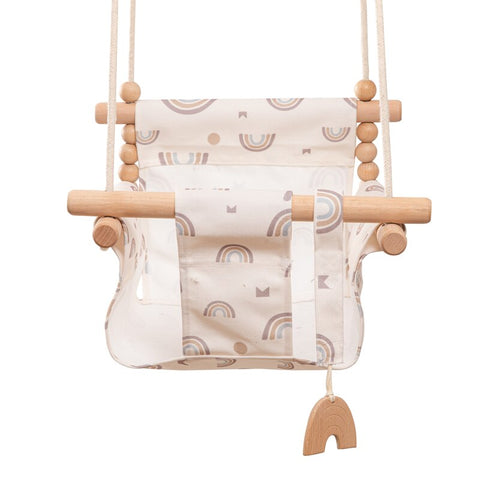 Baby Swing Hanging Wood Chair