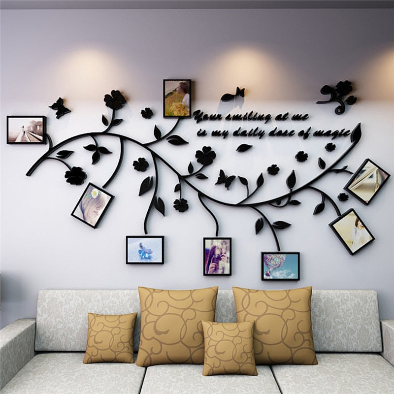 3D DIY Photo Frame Tree Wall Stickers