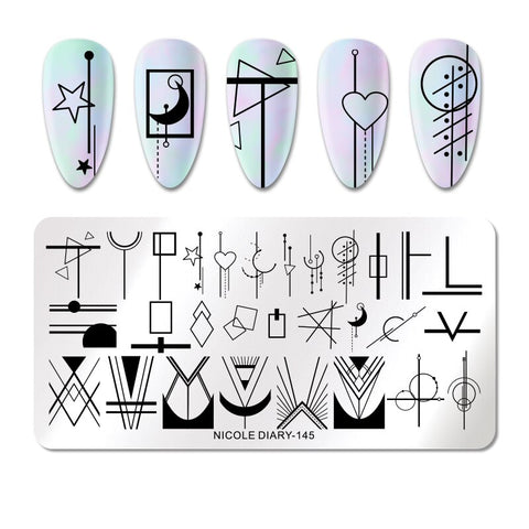 New Snake Leopard Nail Stamping Plates