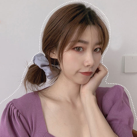 Women Silk Scrunchie Elastic Multicolor Hair Band
