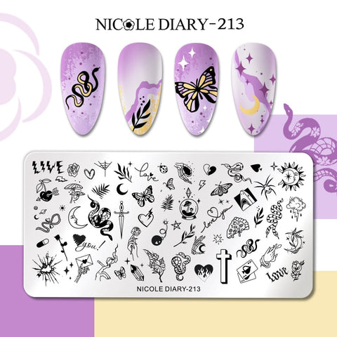 Nails Leaf Flower Manicure Decor