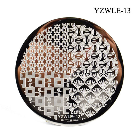 3 Sizes Flower Geometry Nail Stamping Plates