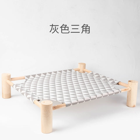 Wood Canvas Cat Lounge Bed