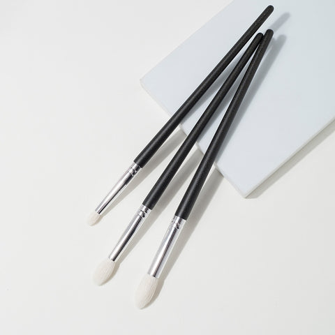 3 Pcs Goat Hair Tapered Crease Blending Brush