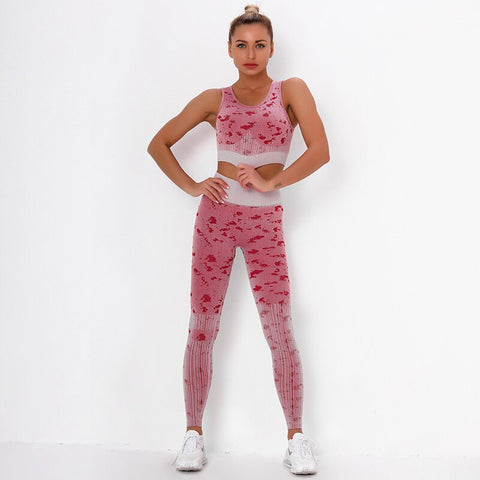 Women Sport Camo Yoga Set