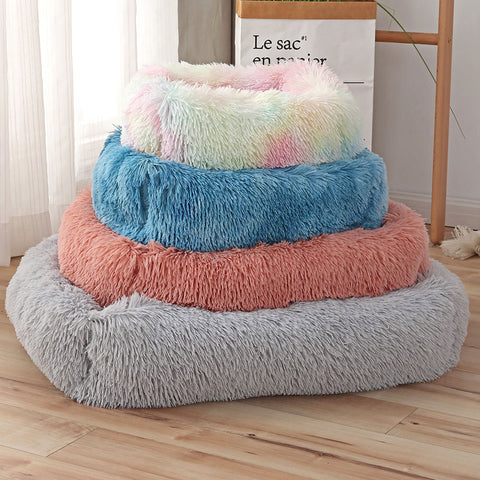 Long Plush Square Dog Beds